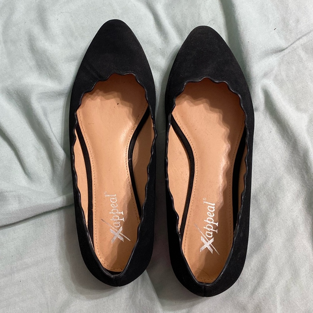 Black Xappeal flats 8M